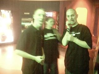 Deejaycee pulls a silly face in order to cast his "Stay in focus" spell. Impressive.