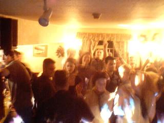 Q: How many dancers can you cram into a tiny room?         A: A lot.