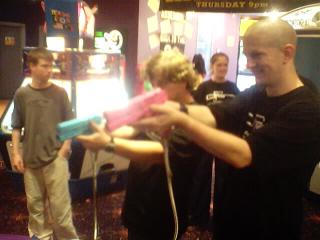 Deejaycee picks the more feminine of the two guns on offer.