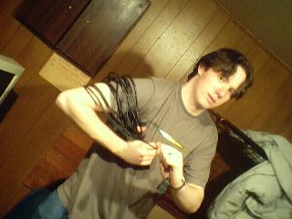 Look! He's actaully doing some work!